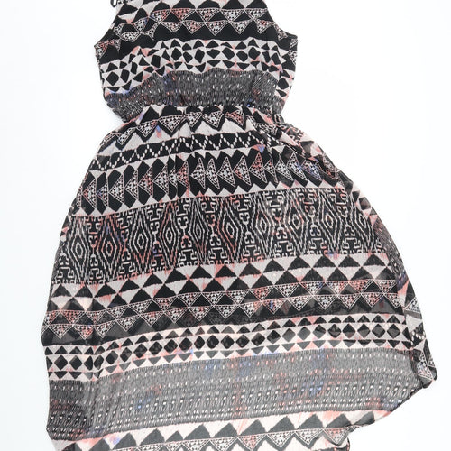 NEXT Womens Black Fair Isle  Fit & Flare  Size 12
