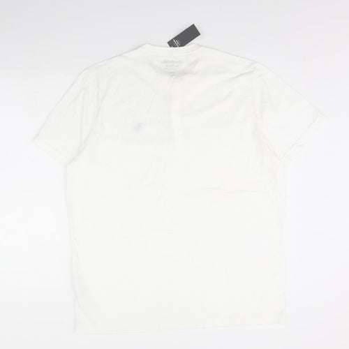 Abercrombie & Fitch Mens White    T-Shirt Size 2XL