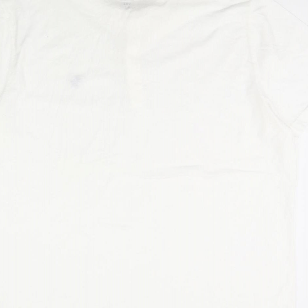 Abercrombie & Fitch Mens White    T-Shirt Size 2XL
