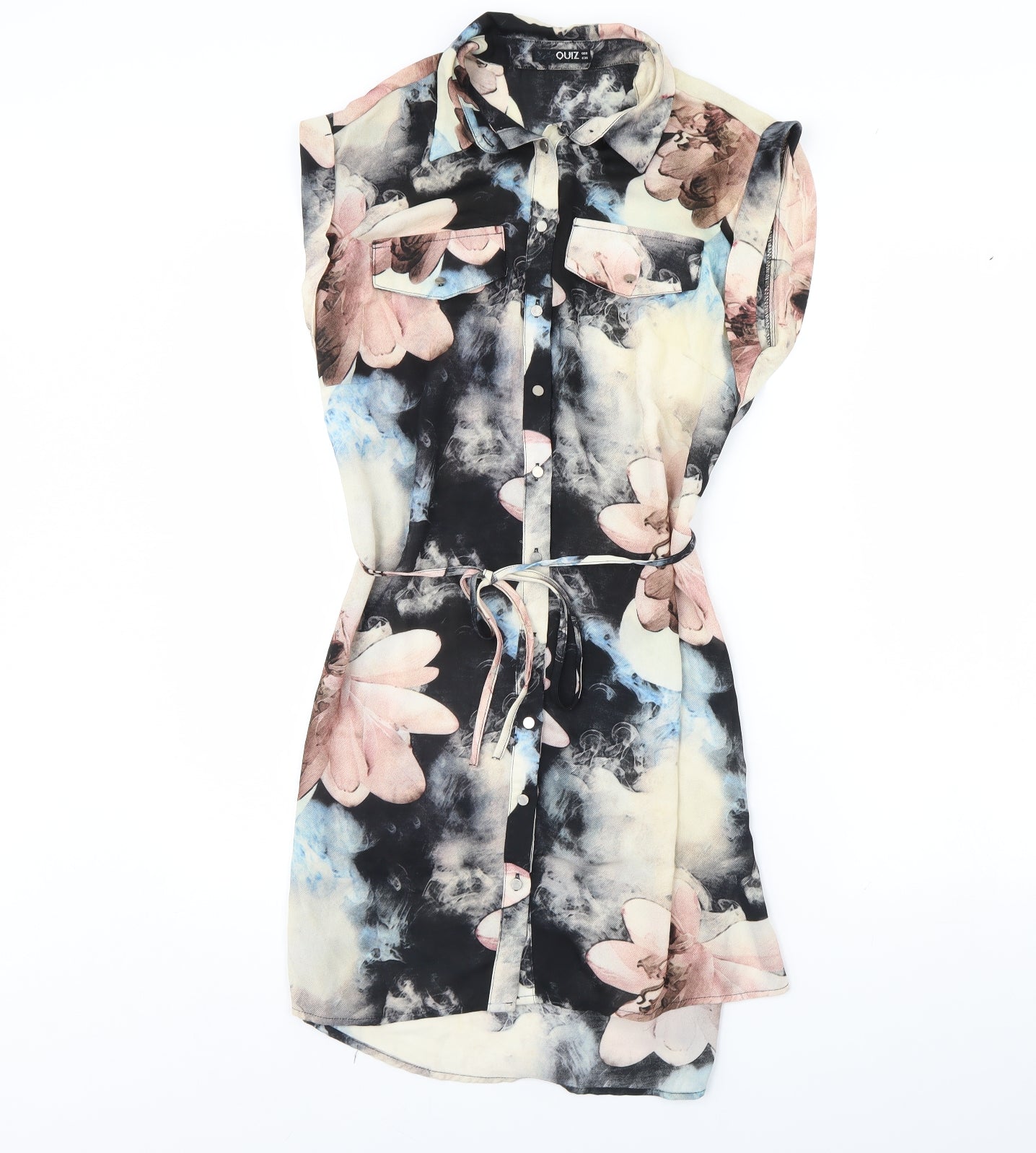 Quiz Womens Multicoloured Floral  Fit & Flare  Size 8