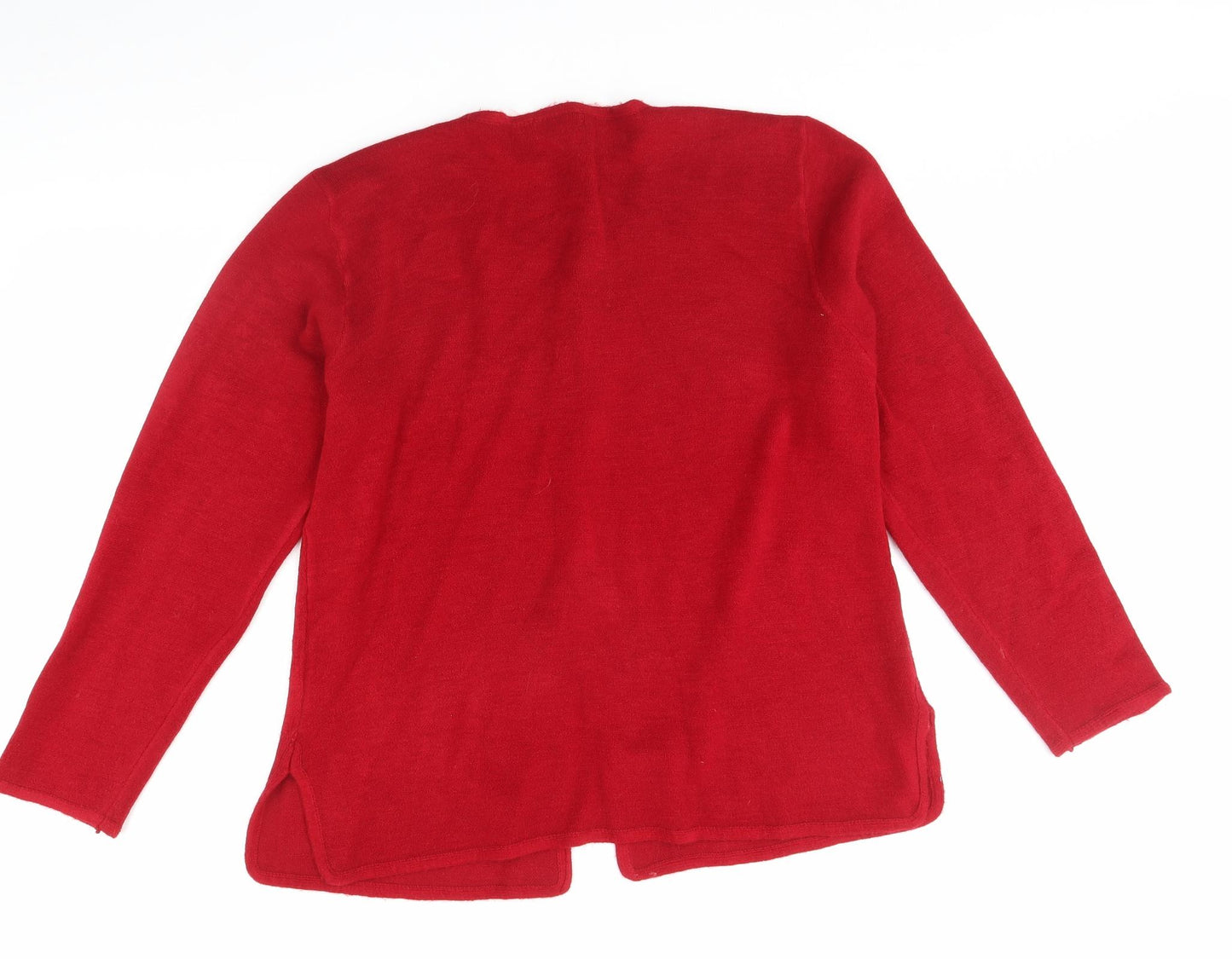 Sarah Hamilton Womens Red   Cardigan Jumper Size L