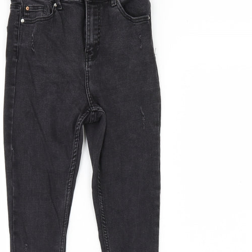 Denim & Co. Womens Black  Denim Skinny Jeans Size 12 L29 in