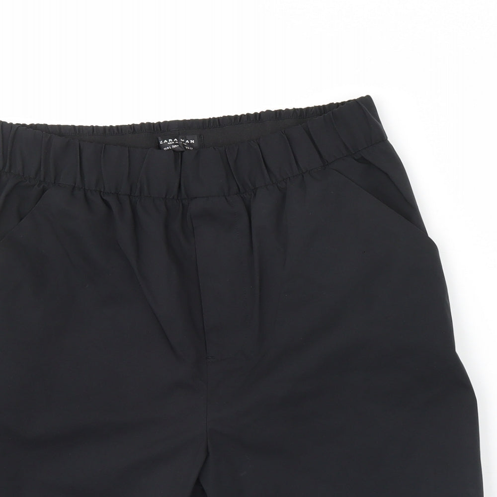 Zara Mens Black   Sweat Shorts Size L