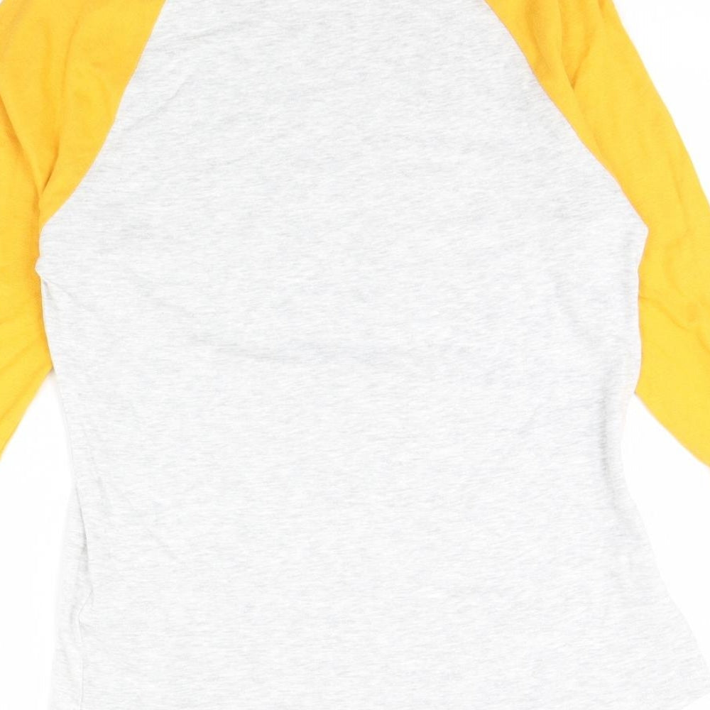 Disney  Womens Grey   Basic T-Shirt Size L  - Mickey mouse