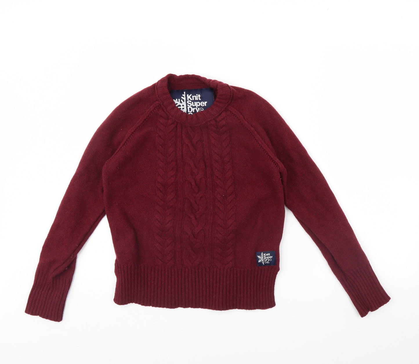 Superdry Womens Red   Pullover Jumper Size M