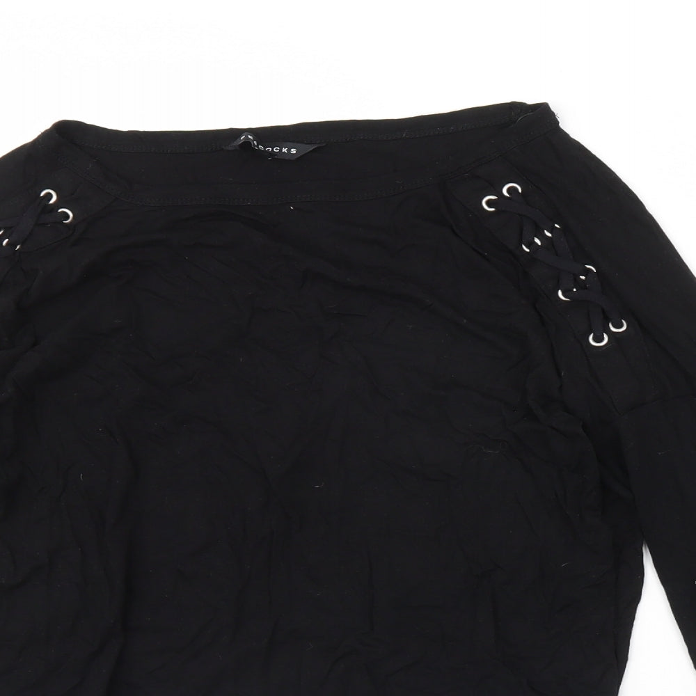 Peacocks Womens Black   Basic Blouse Size 12