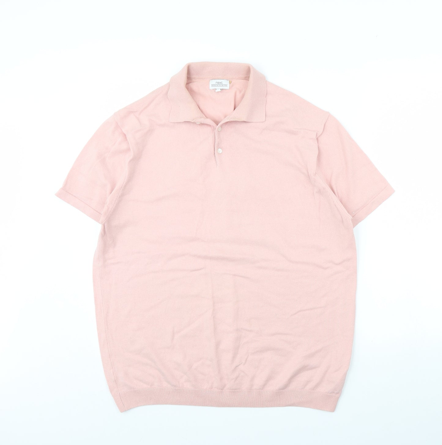 NEXT Mens Pink    Polo Size XL