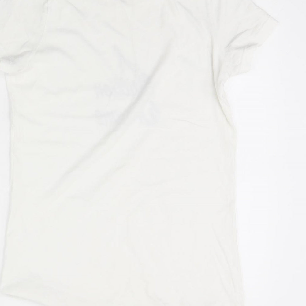 Bella Womens White   Basic T-Shirt Size M  - A million dreams