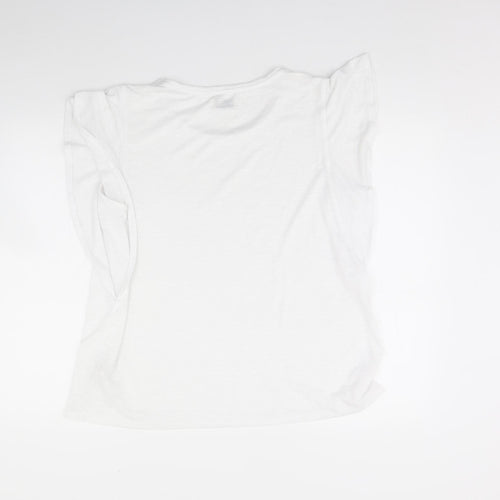 Papaya Womens White   Basic T-Shirt Size 20