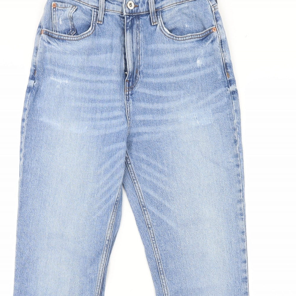 River Island Womens Blue  Denim Straight Jeans Size 12 L30 in