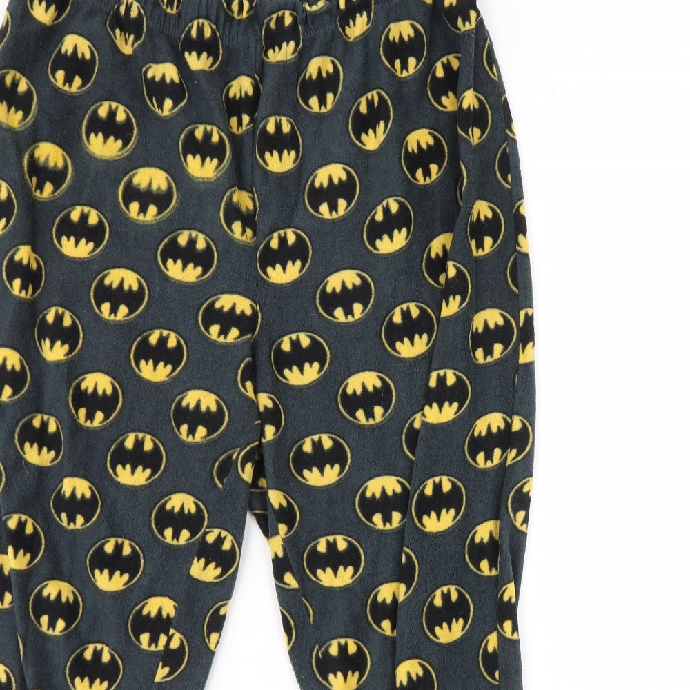 Batman Womens Black Solid Fleece Cami Pyjama Pants Size XL  - batman