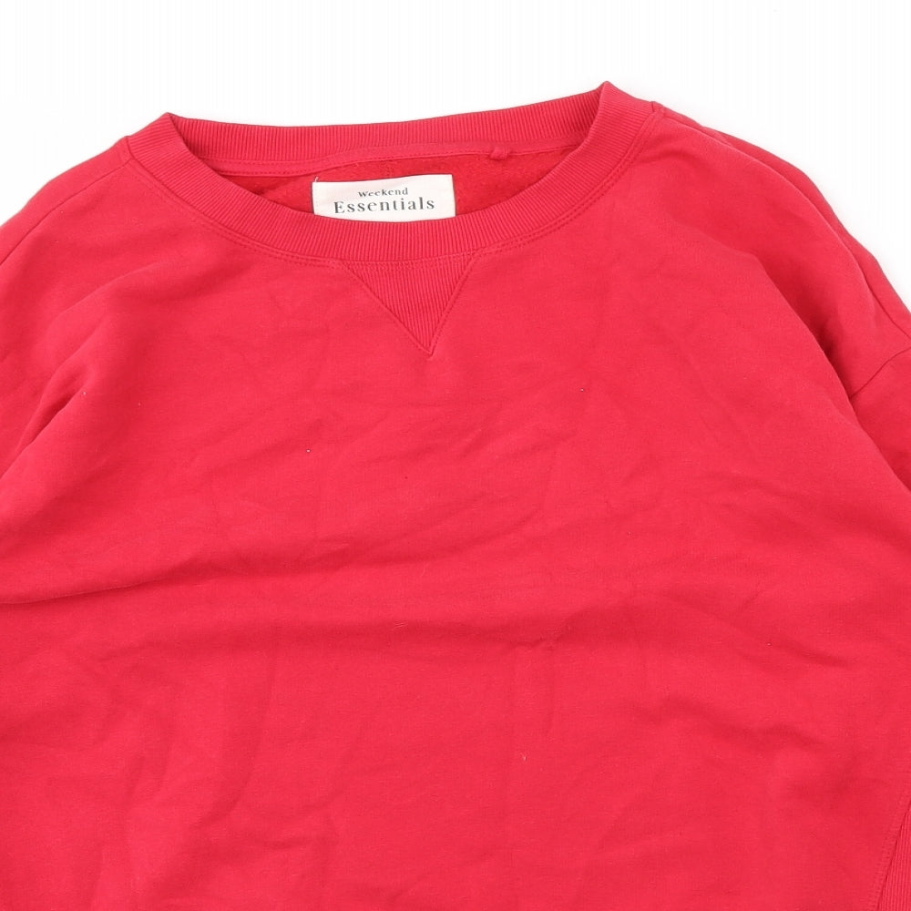 weekend essentials Womens Red   Pullover Jumper Size M