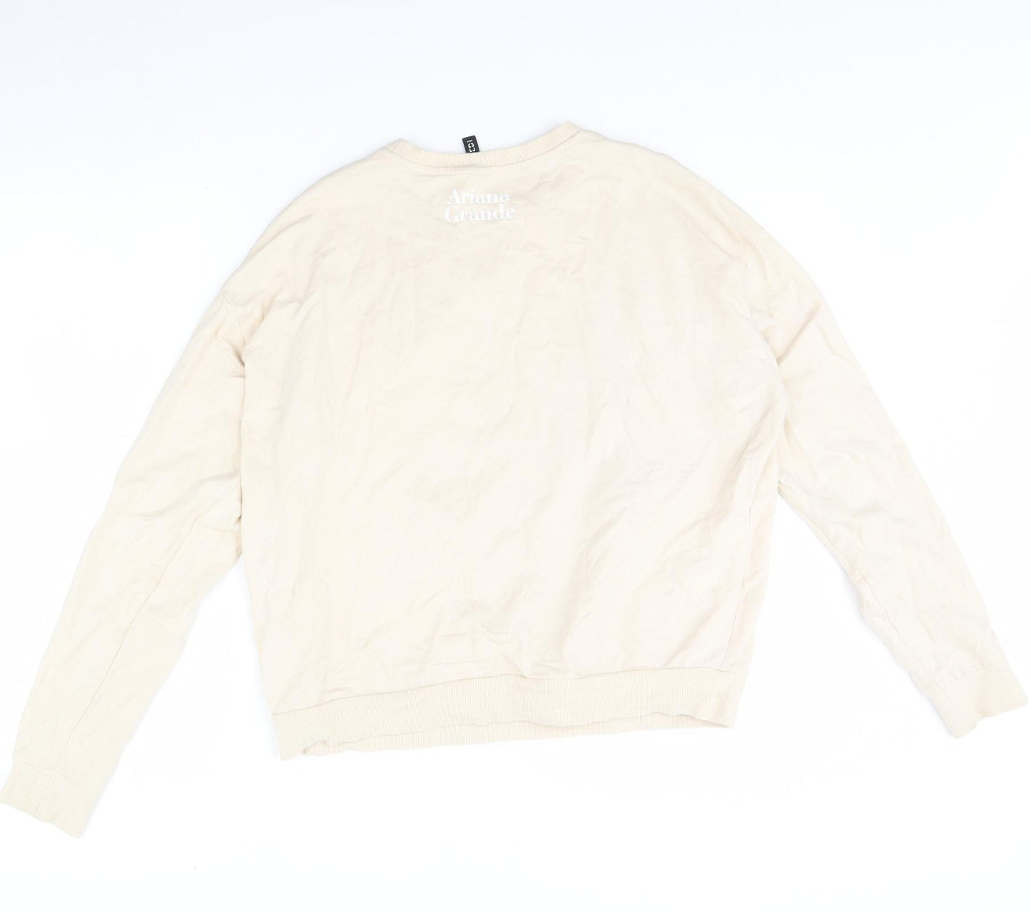 Divided Womens Beige   Pullover Jumper Size L  - Ariana Grande