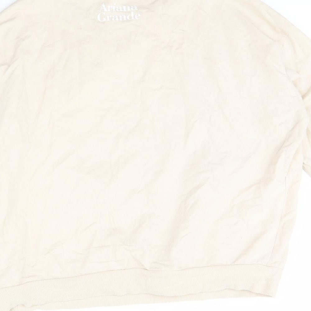 Divided Womens Beige   Pullover Jumper Size L  - Ariana Grande