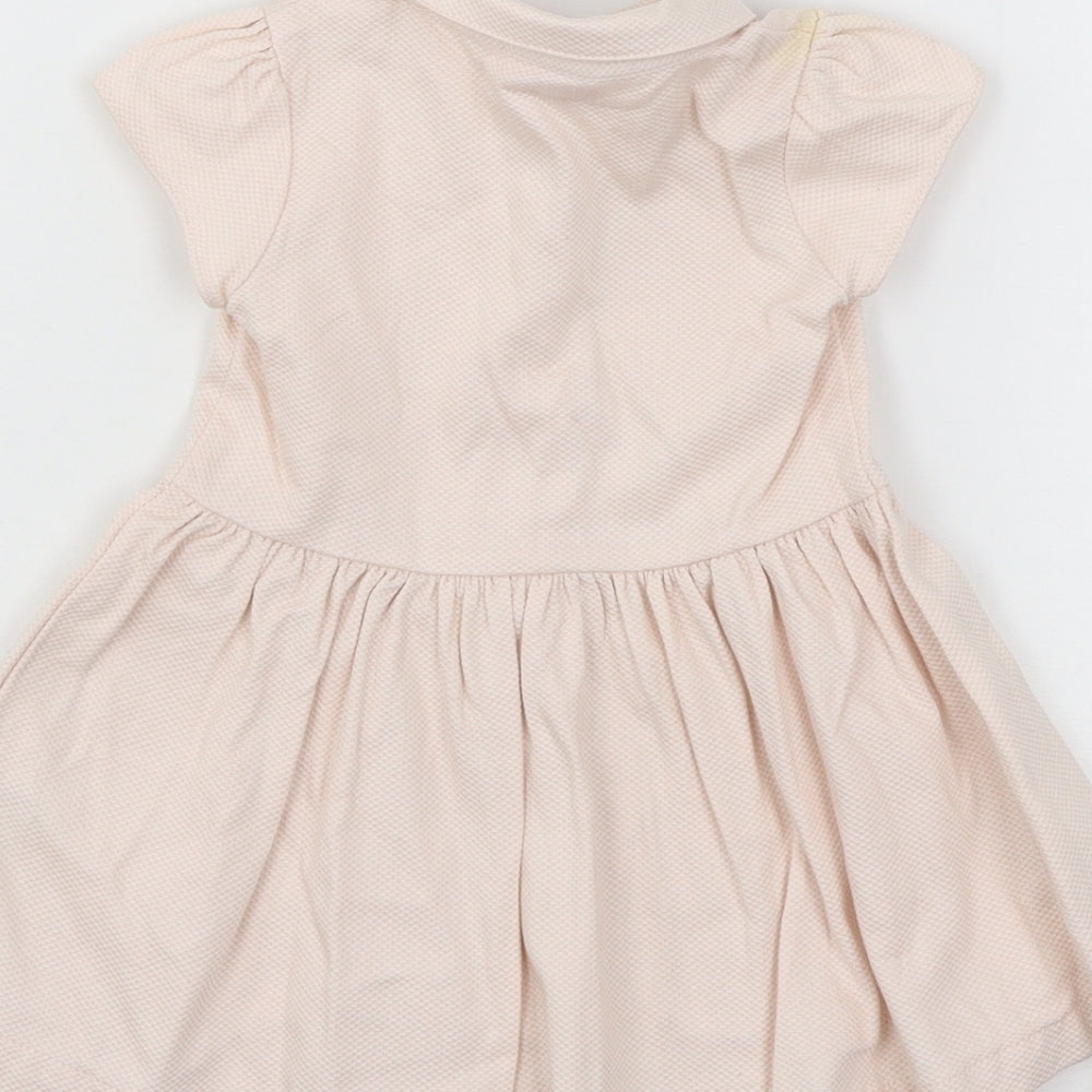 Ted Baker Girls Pink   Skater Dress  Size 9-12 Months