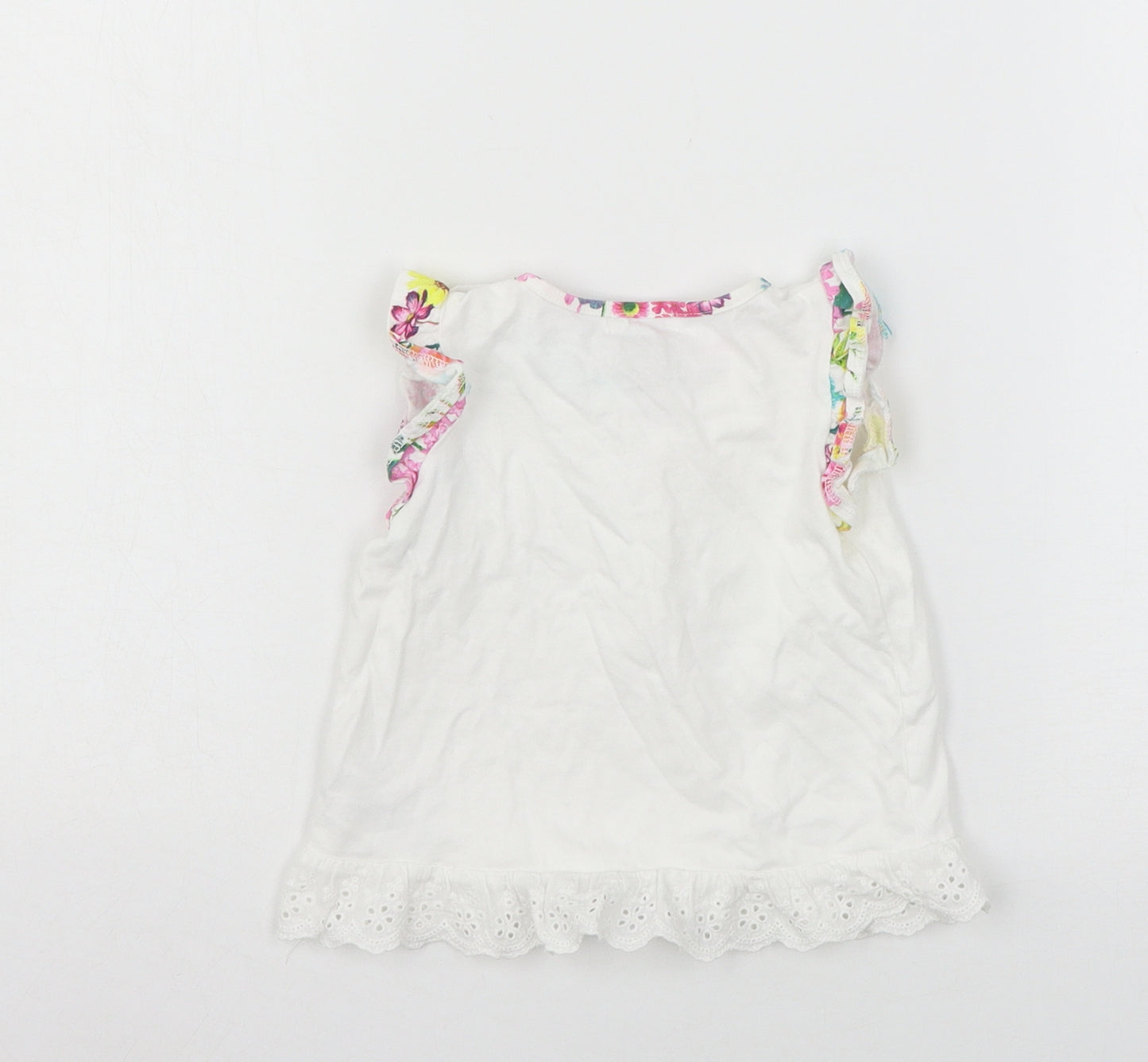 Monsoon Girls White  Jersey A-Line  Size 9-12 Months