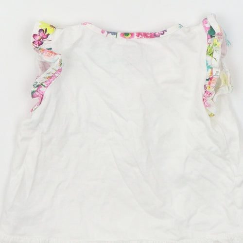 Monsoon Girls White  Jersey A-Line  Size 9-12 Months