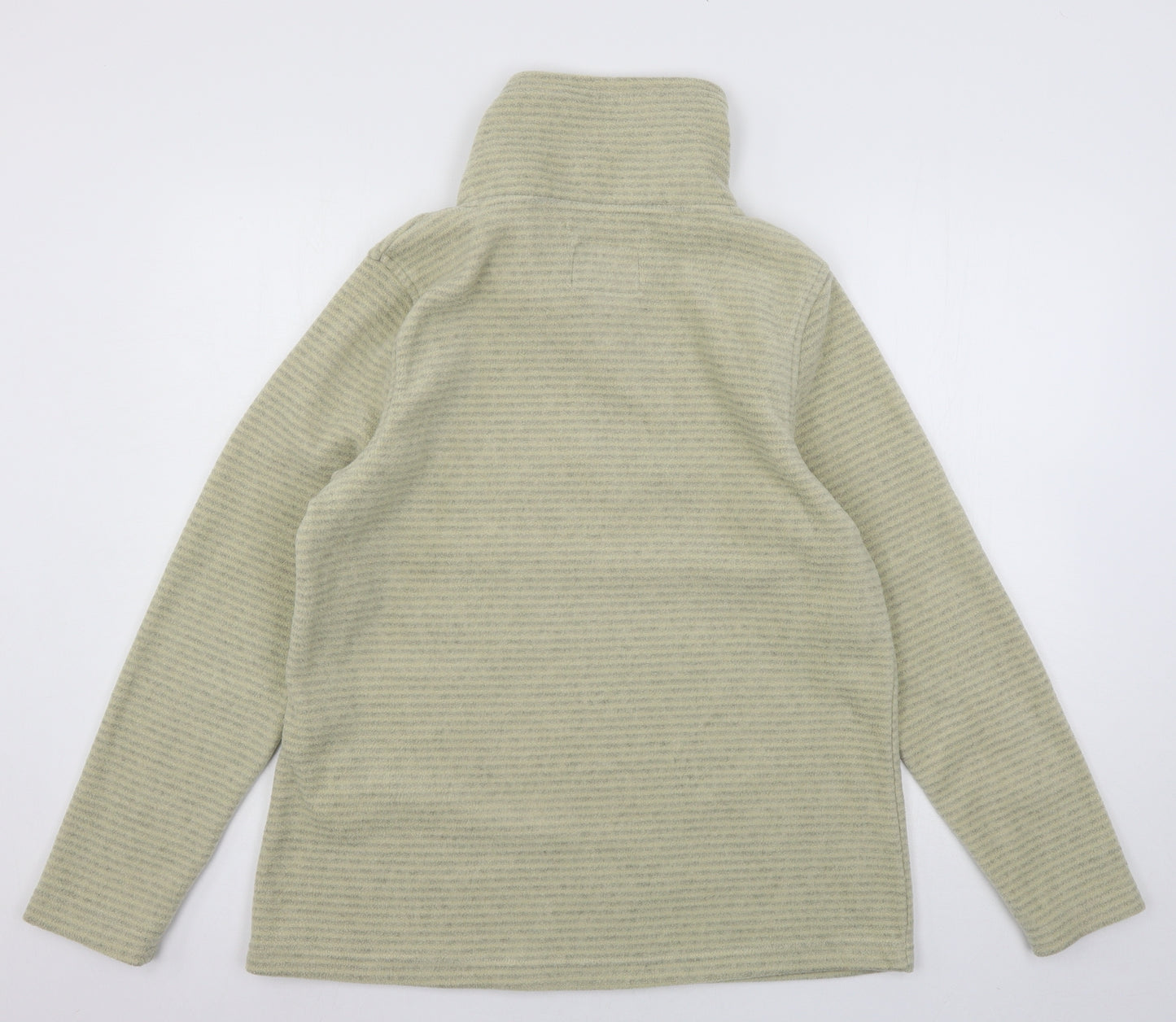 Regatta Womens Beige Striped Fleece Pullover Hoodie Size 16