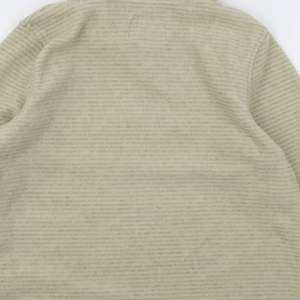 Regatta Womens Beige Striped Fleece Pullover Hoodie Size 16