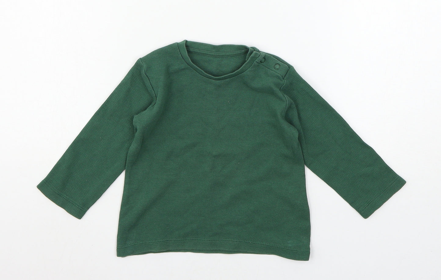 Marks and Spencer Baby Green  Jersey Basic T-Shirt Size 12-18 Months