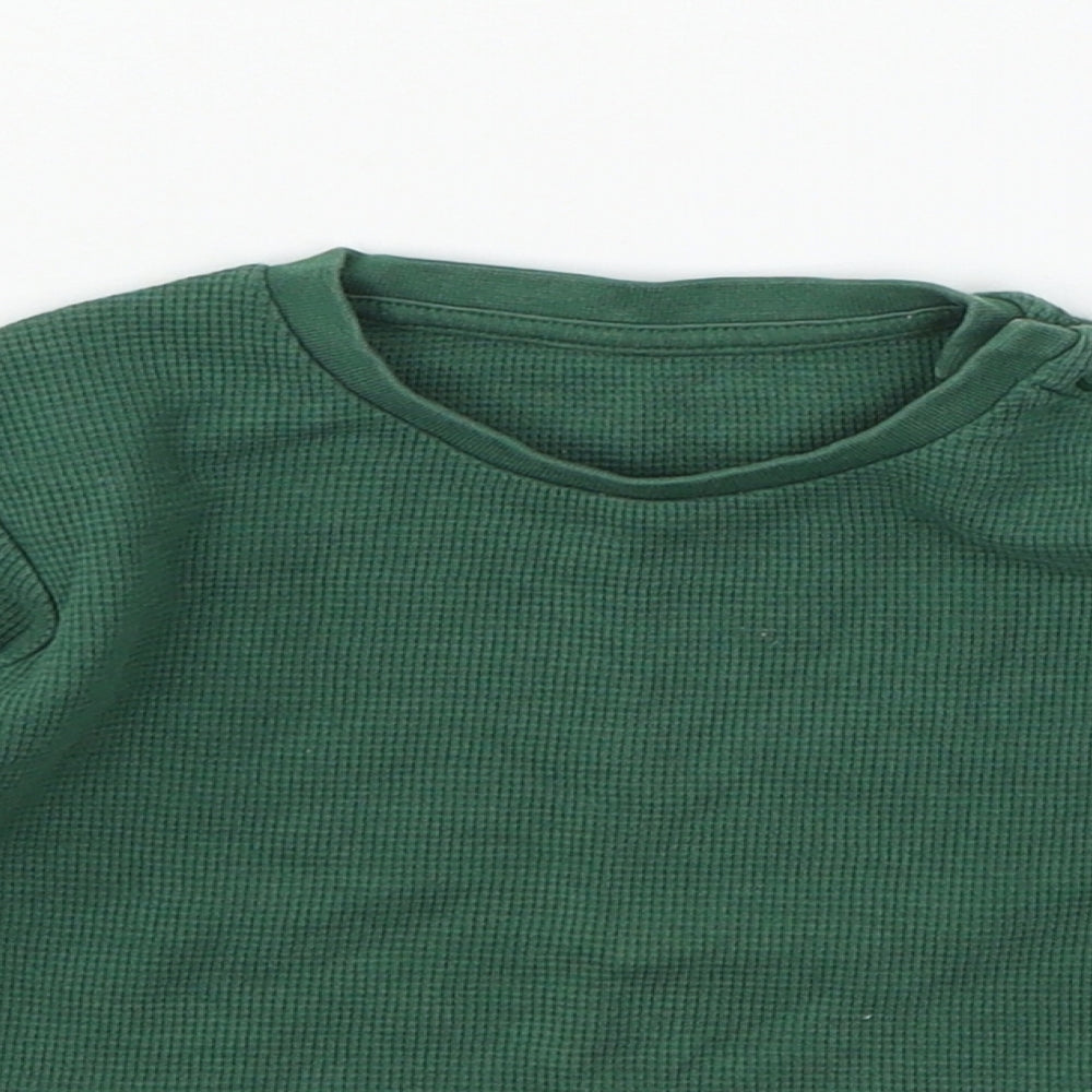 Marks and Spencer Baby Green  Jersey Basic T-Shirt Size 12-18 Months