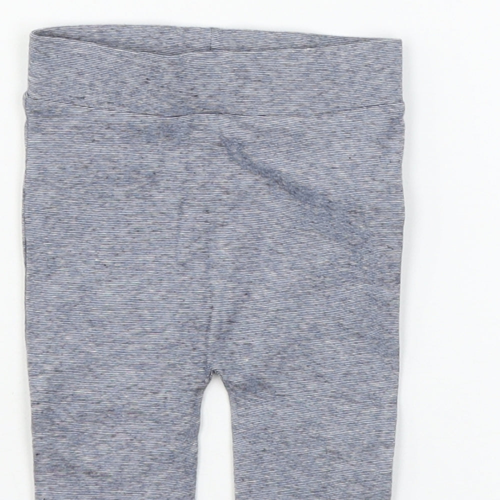 F&F Baby Blue  Jersey Jogger Trousers Size 6-9 Months