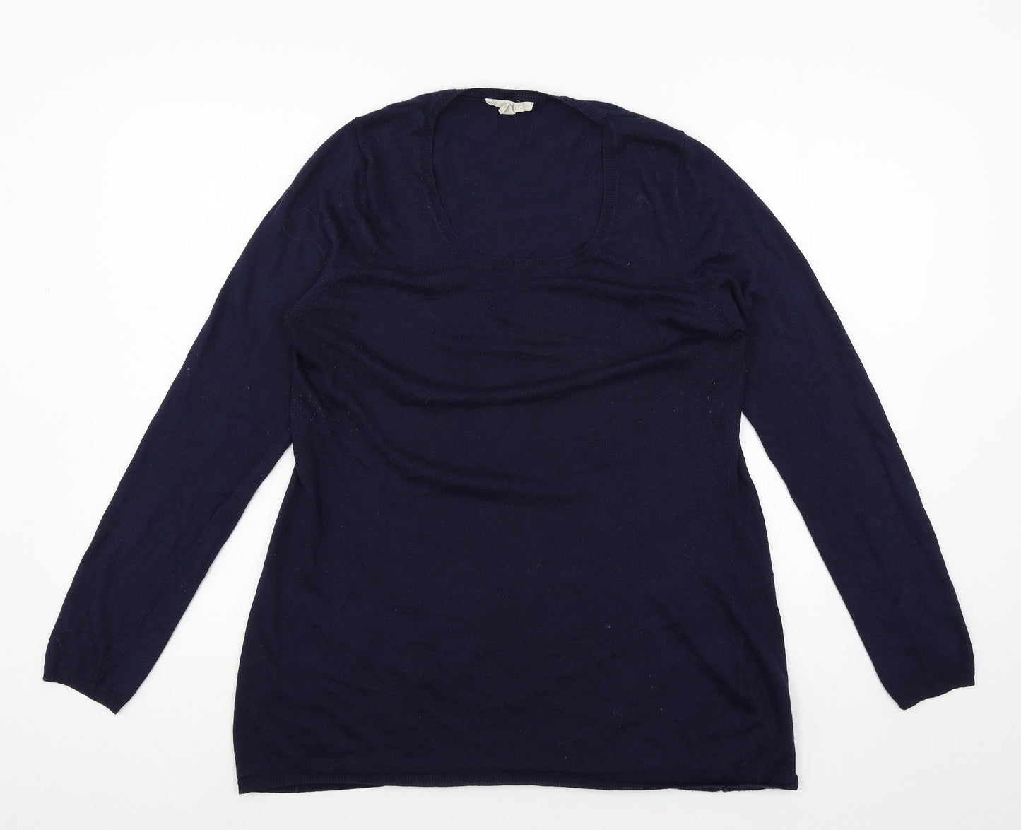 Esprit Womens Blue  Knit Pullover Jumper Size XL