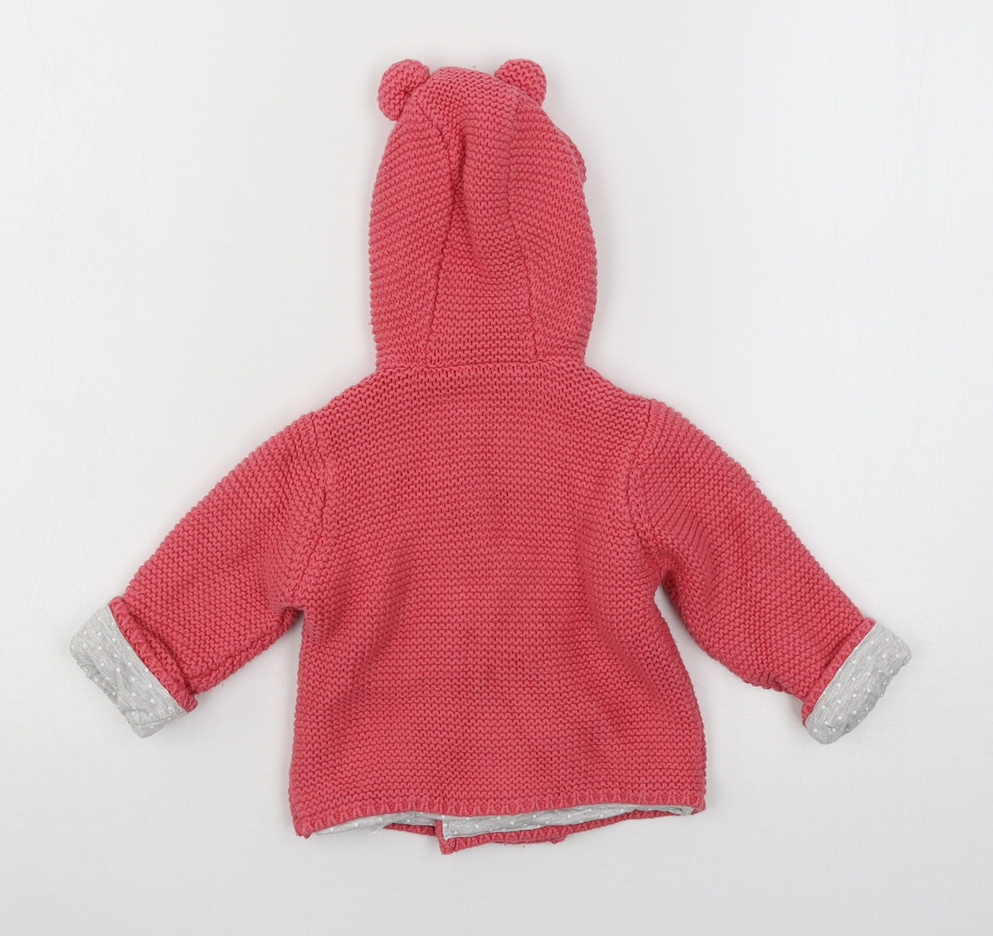 Marks and Spencer Girls Pink  Knit Jacket  Size 6-9 Months