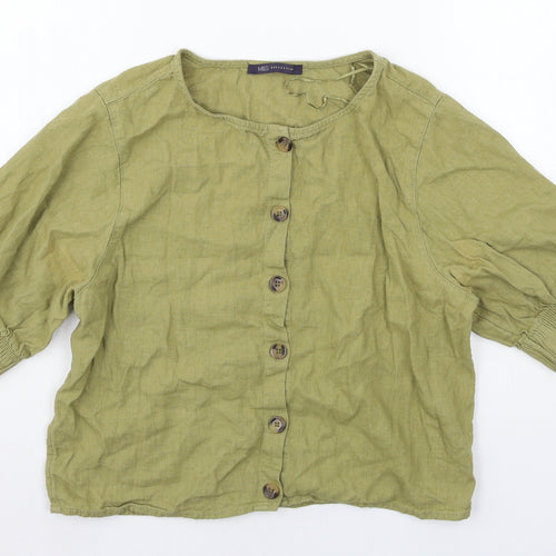 Marks and Spencer Womens Green   Basic Blouse Size 12
