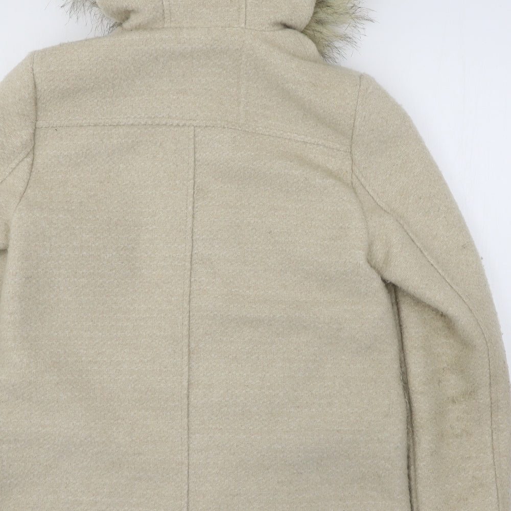 New Look Womens Beige   Parka Coat Size 14