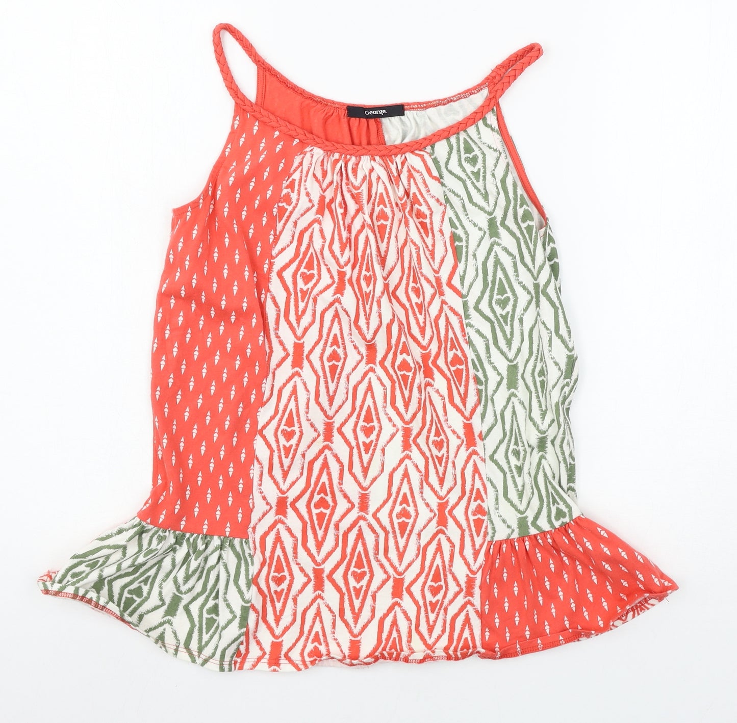 George Girls Multicoloured Geometric Jersey Basic T-Shirt Size 13-14 Years