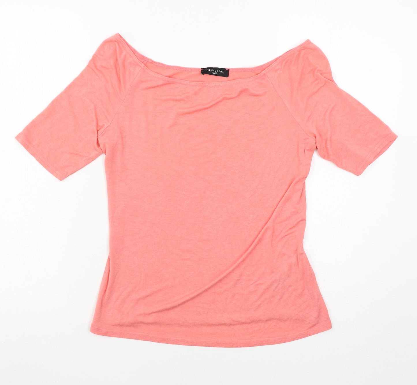 New Look Womens Pink  Jersey Basic T-Shirt Size 12