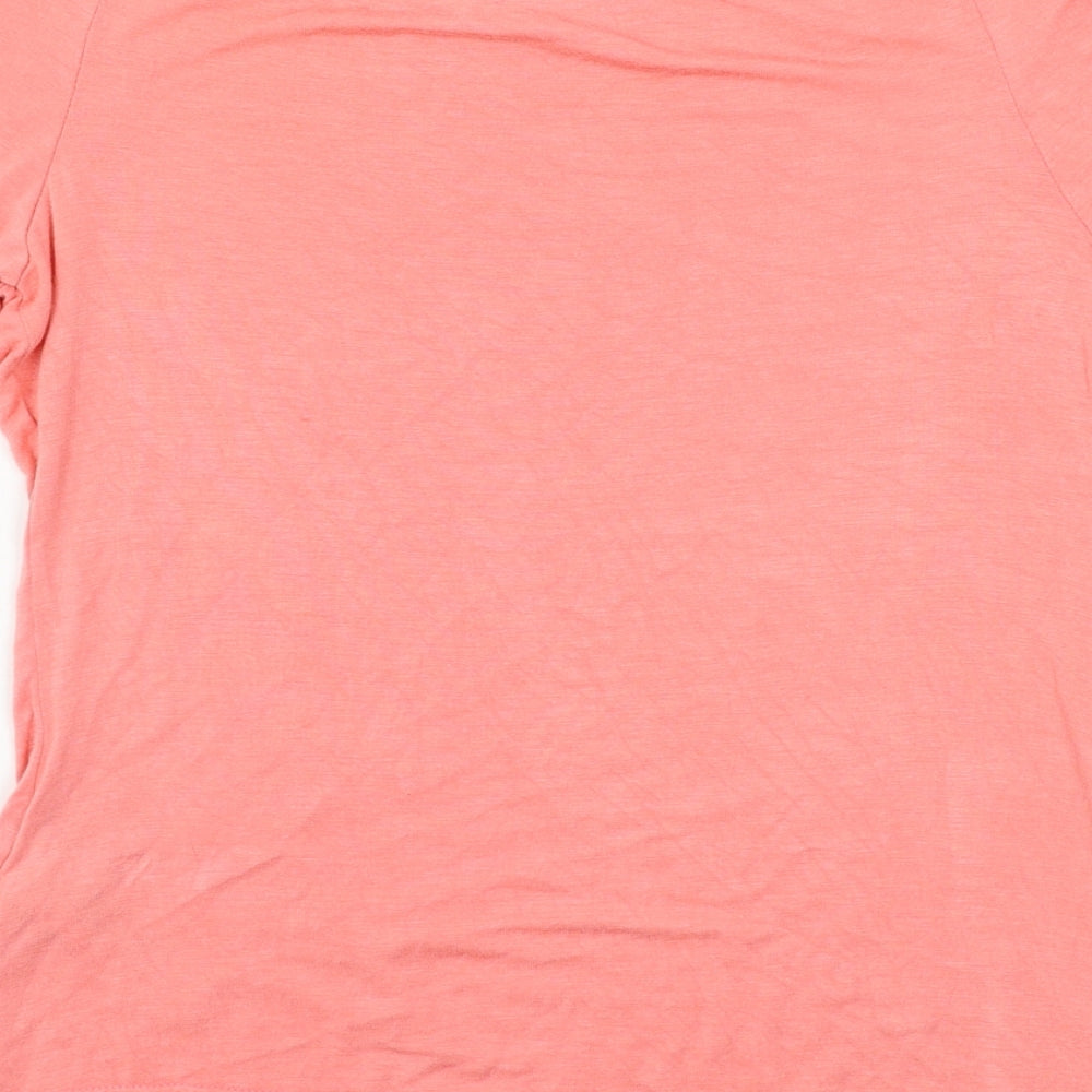 New Look Womens Pink  Jersey Basic T-Shirt Size 12