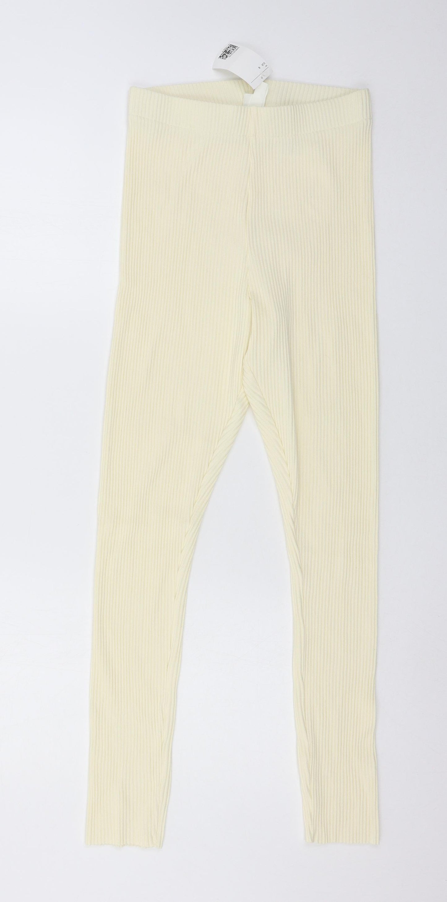 H&M Womens Ivory  Knit Jogger Leggings Size S L26 in