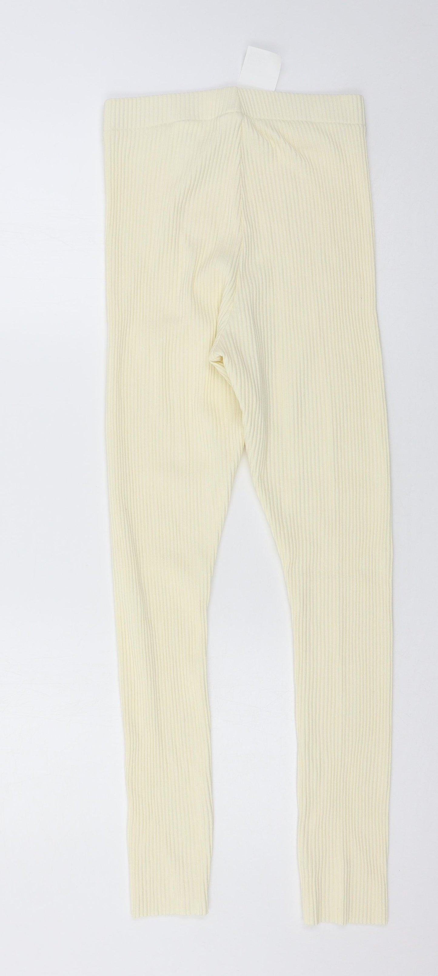 H&M Womens Ivory  Knit Jogger Leggings Size S L26 in