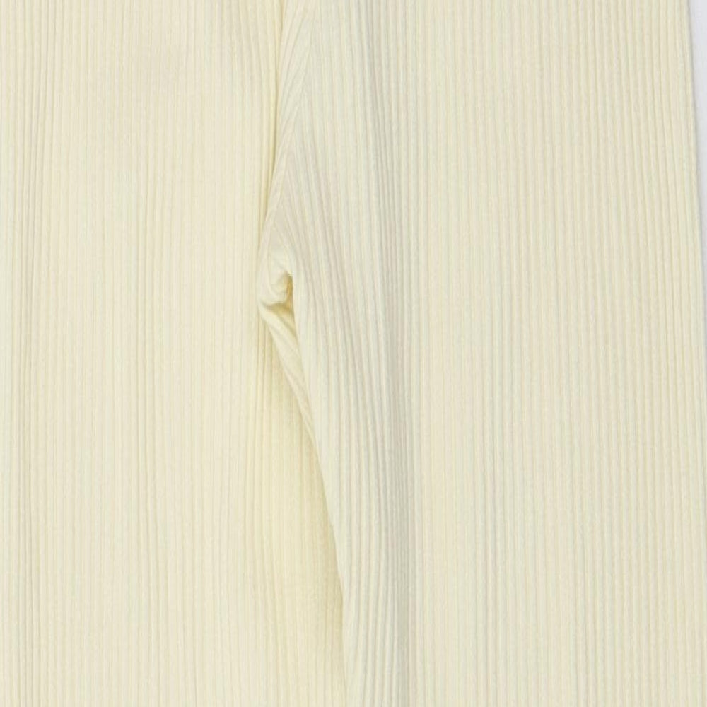 H&M Womens Ivory  Knit Jogger Leggings Size S L26 in