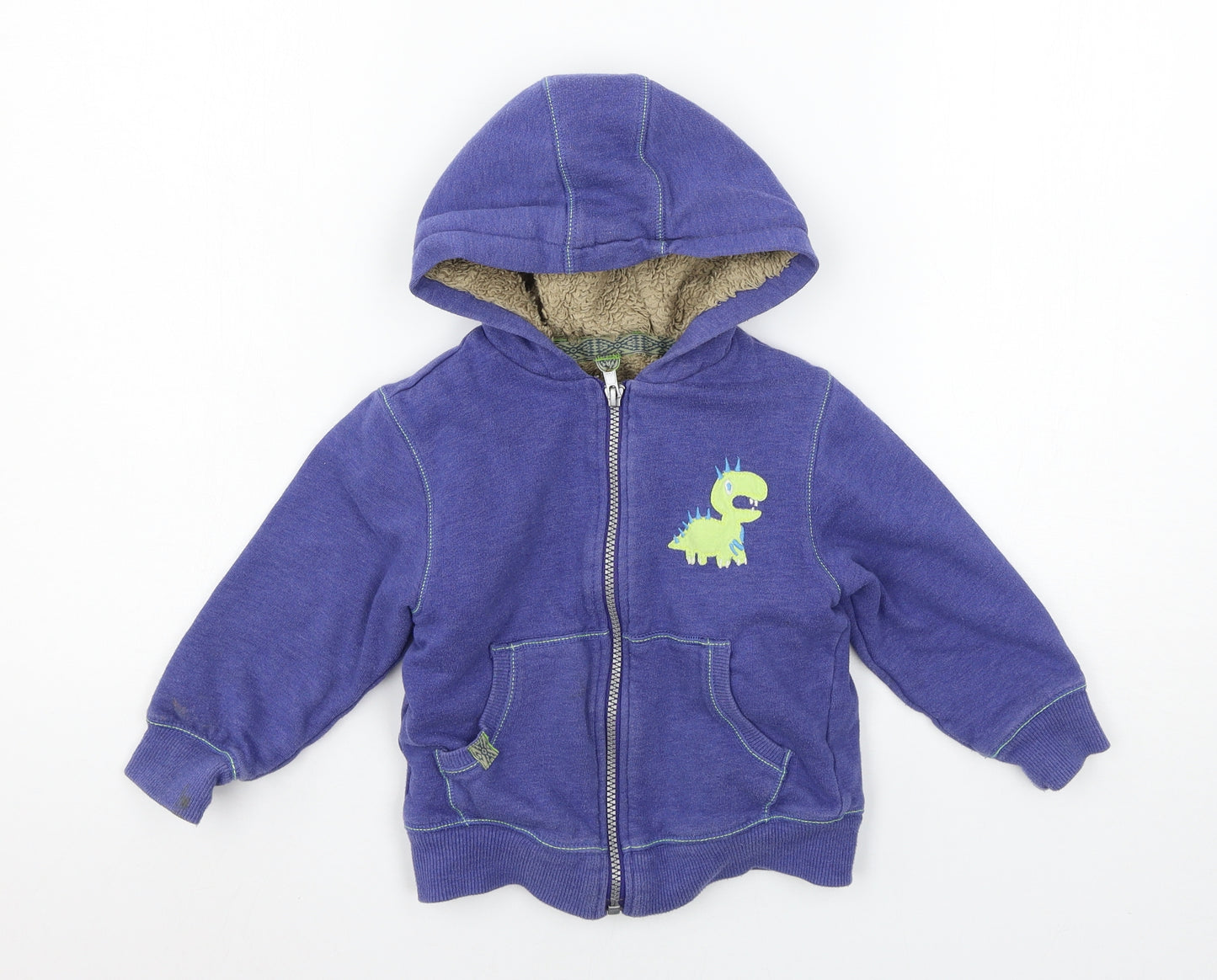 NEXT Boys Blue  Jersey Full Zip Hoodie Size 2-3 Years