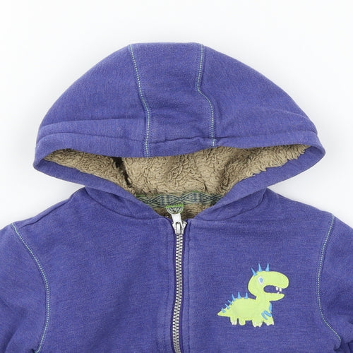 NEXT Boys Blue  Jersey Full Zip Hoodie Size 2-3 Years
