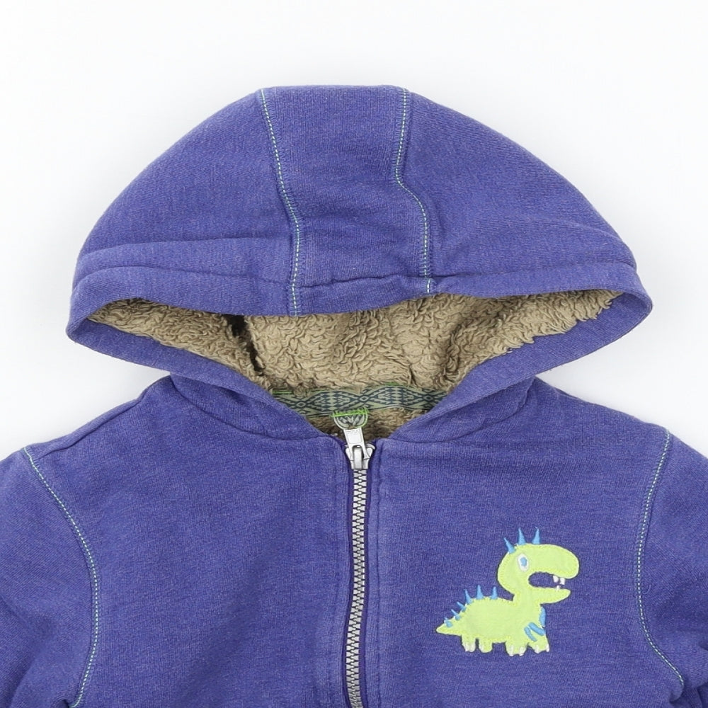 NEXT Boys Blue  Jersey Full Zip Hoodie Size 2-3 Years