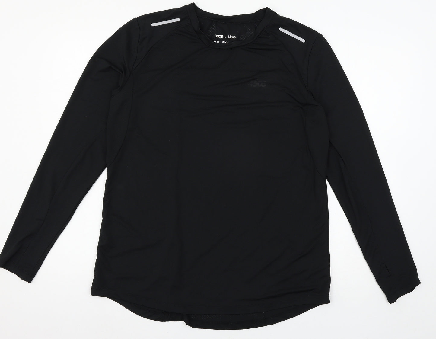 ASOS Womens Black  Jersey Basic T-Shirt Size 14