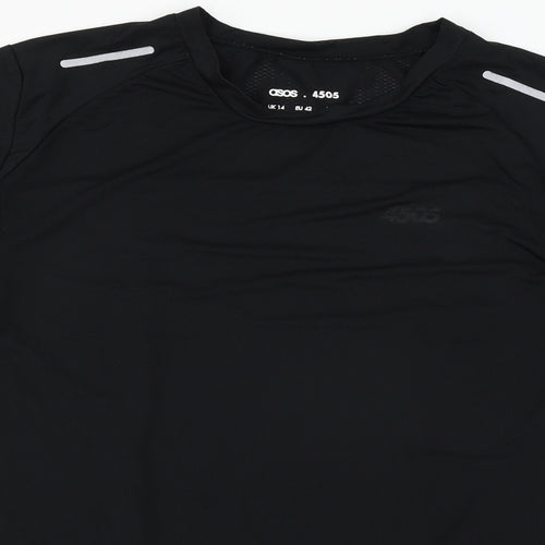 ASOS Womens Black  Jersey Basic T-Shirt Size 14