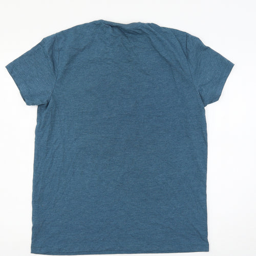 Justice League Mens Blue  Jersey  T-Shirt Size L