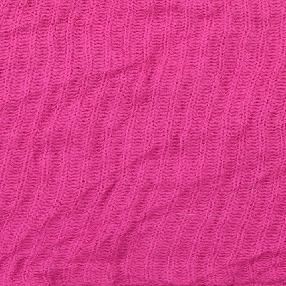 New Look Womens Pink  Knit Pullover Jumper Size 10