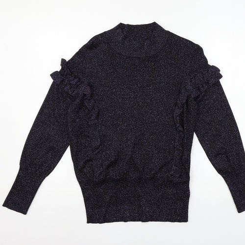 George Womens Purple  Knit Pullover Jumper Size 14