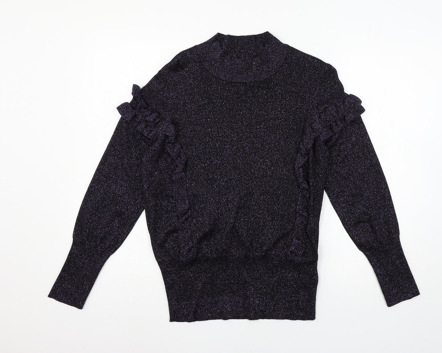 George Womens Purple  Knit Pullover Jumper Size 14