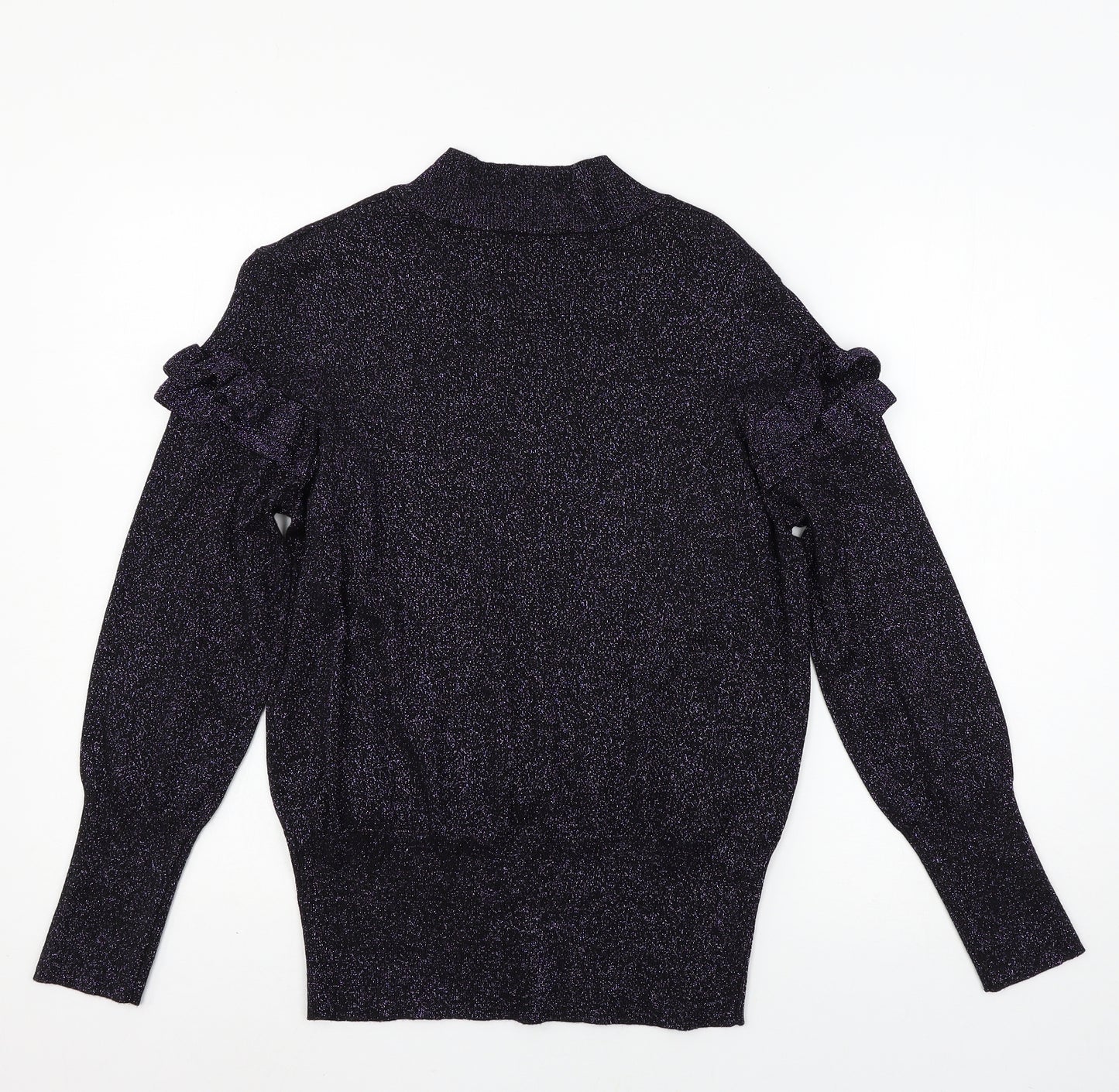 George Womens Purple  Knit Pullover Jumper Size 14