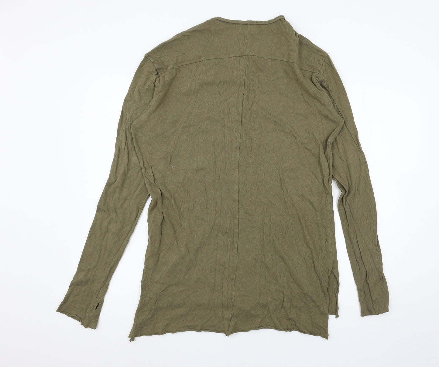 Zara Womens Green  Jersey Pullover Jumper Size XL