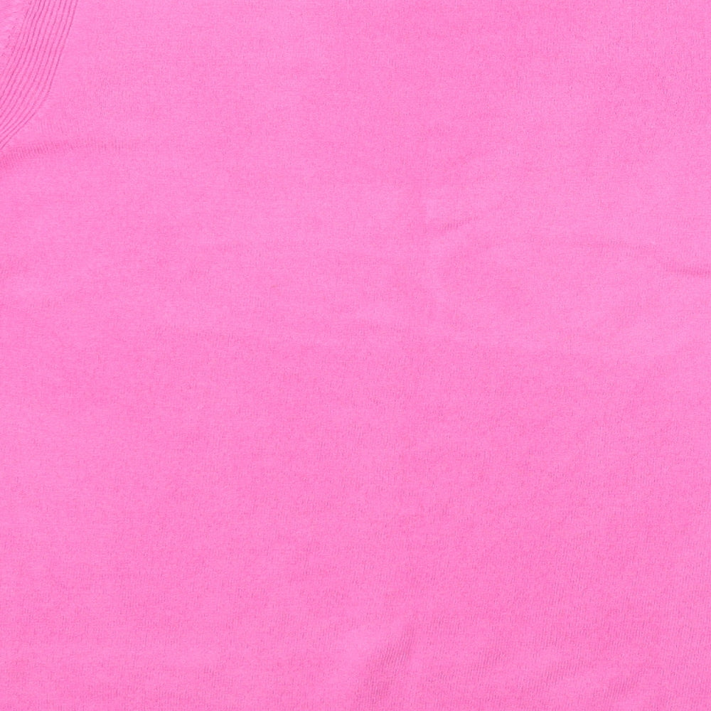 Marks and Spencer Womens Pink  Knit Pullover Jumper Size 16