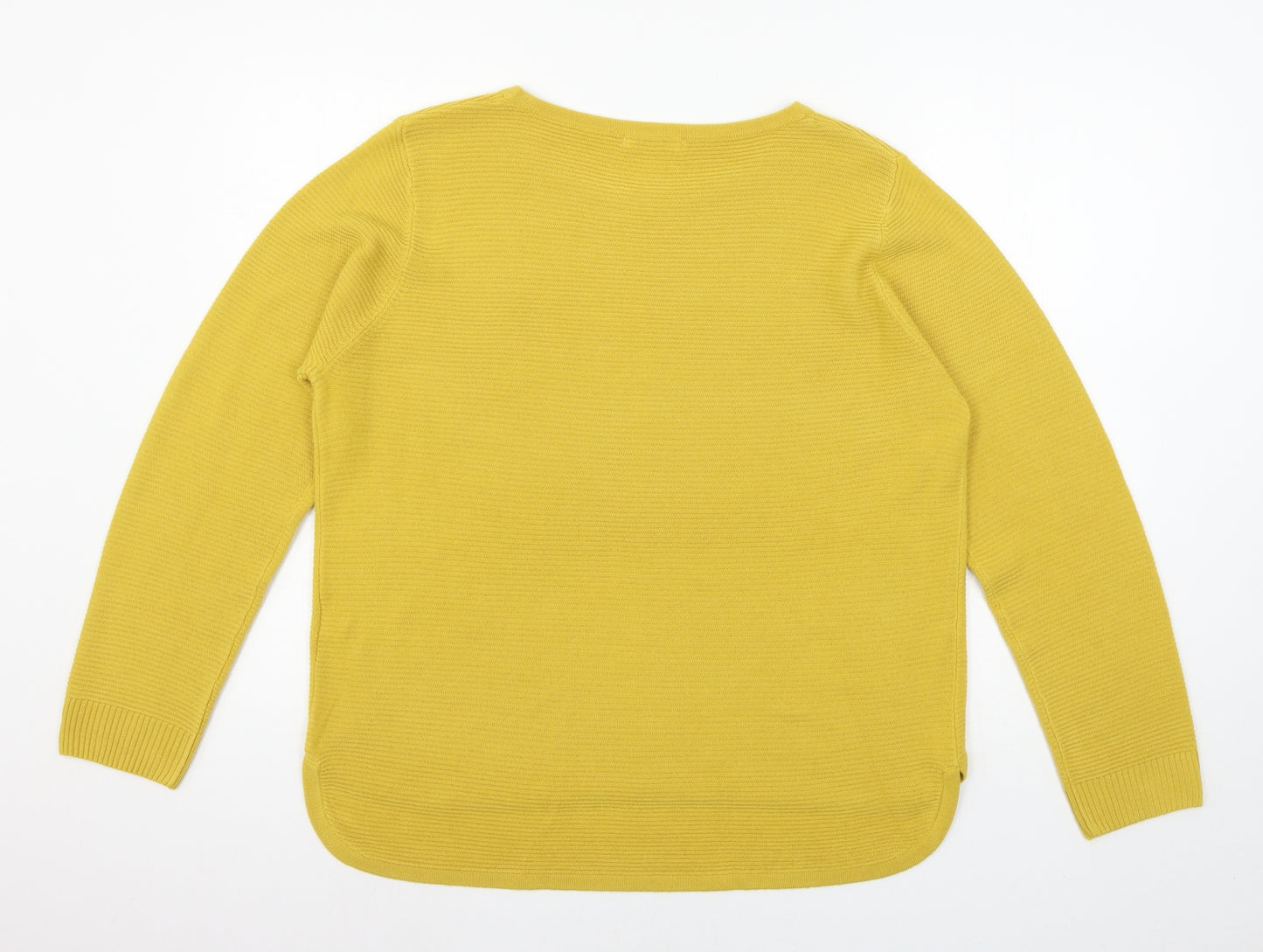 Marks and Spencer Womens Yellow  Knit Pullover Jumper Size 16