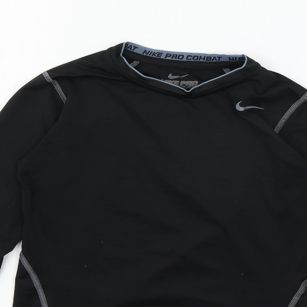 Nike Boys Black  Jersey Basic T-Shirt Size M